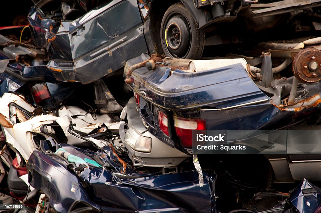 scrap scene on a scrap heap 2015 Stock Photo