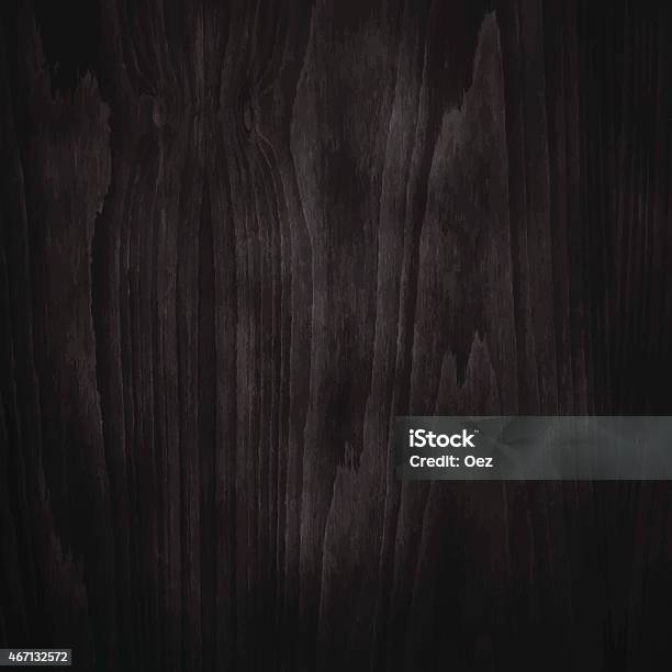 Dimly Lit Dark Wood Texture Background Stock Illustration - Download Image Now - Wood - Material, Black Color, Dark