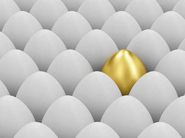istock Golden Easter Egg standing out from the others 467132972