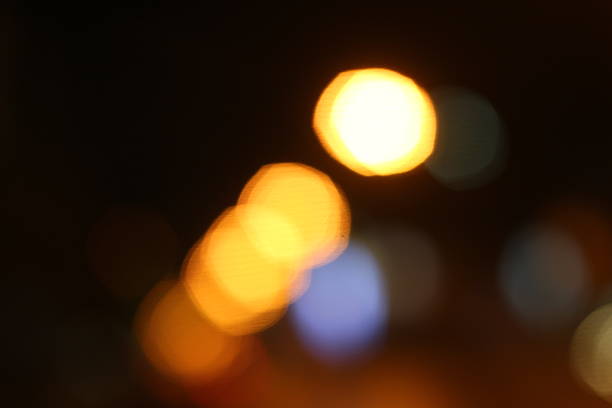istock Blurred of car in city at night 467133036