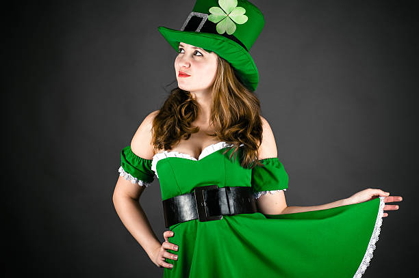 istock woman dressed as a leprechaun 467134015