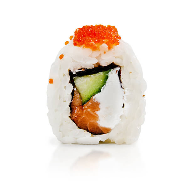 istock traditional fresh japanese sushi rolls on a white background 467135459