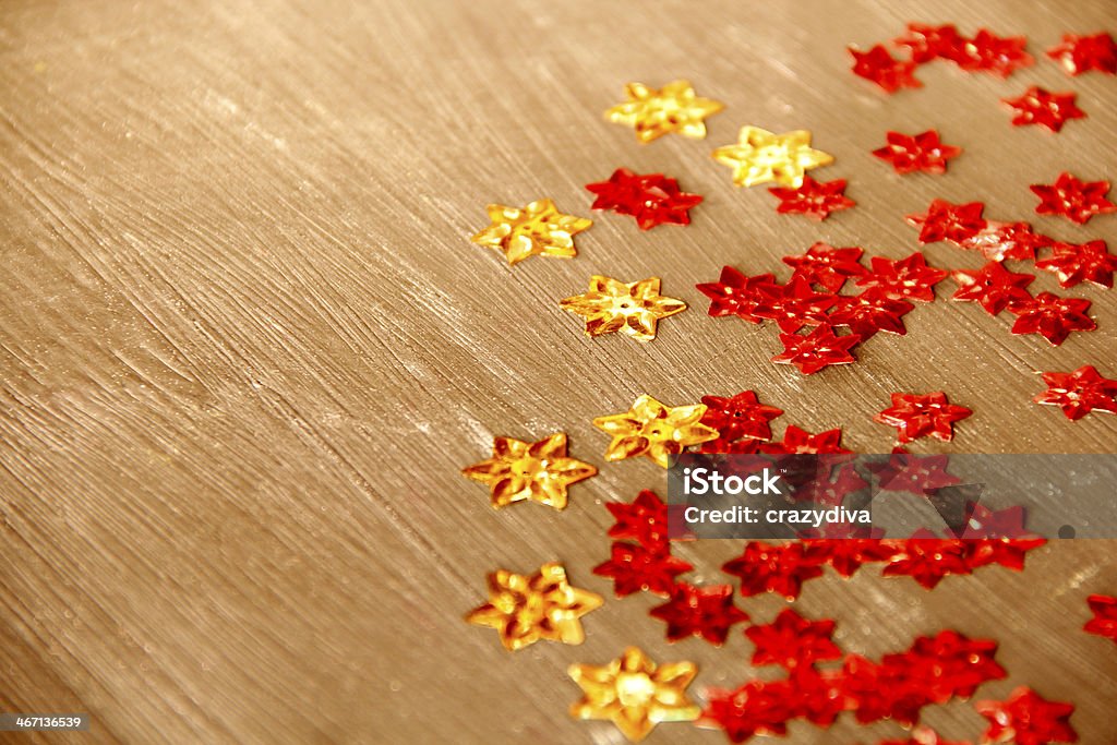 mixed Gold & red star mixed Gold & red star on wooden background Aspirations Stock Photo