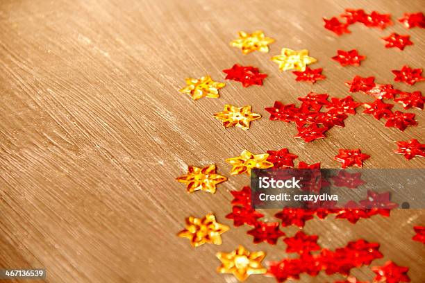 Mixed Gold Red Star Stock Photo - Download Image Now - Aspirations, Backgrounds, Black Background