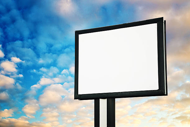 istock Blank advertising billboard against sky 467138489