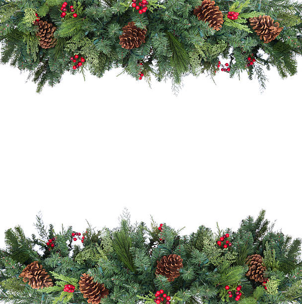 garland 프페임 - christmas frame wreath garland 뉴스 사진 이미지