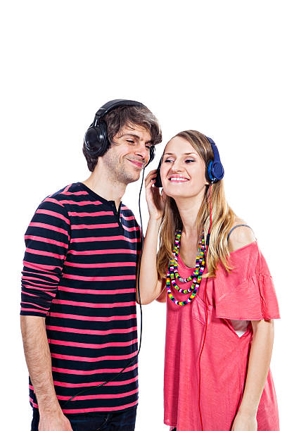 istock Couple with headphones 467145347