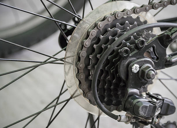 istock Close up of bicycle gears 467146754