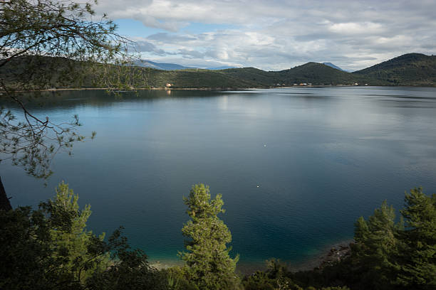 istock Spring landscape at Evbia island, Greece 467147430
