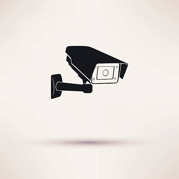 Camera hours security surveillance camera or CCTV 24 hours security surveillance camera or CCTV icon shooting guard stock illustrations