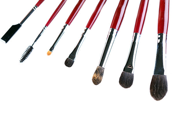 istock Set of brushes and applicators for applying makeup 467148471