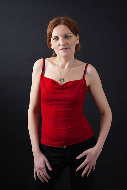 istock Beautiful woman doing different expressions in different sets of clothes 467148494