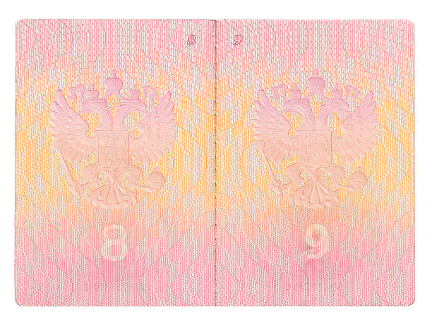 istock Isolated opened Russian passport 467148851