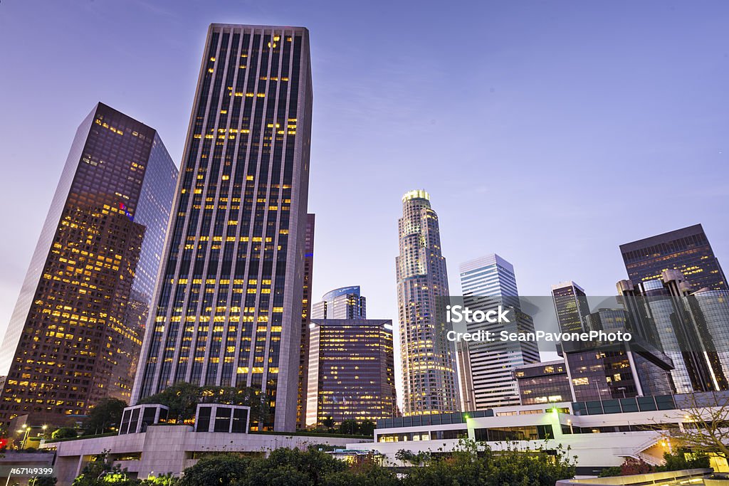 Downtown Los Angeles Los Angeles, California, USA early morning downtown cityscape. Architecture Stock Photo