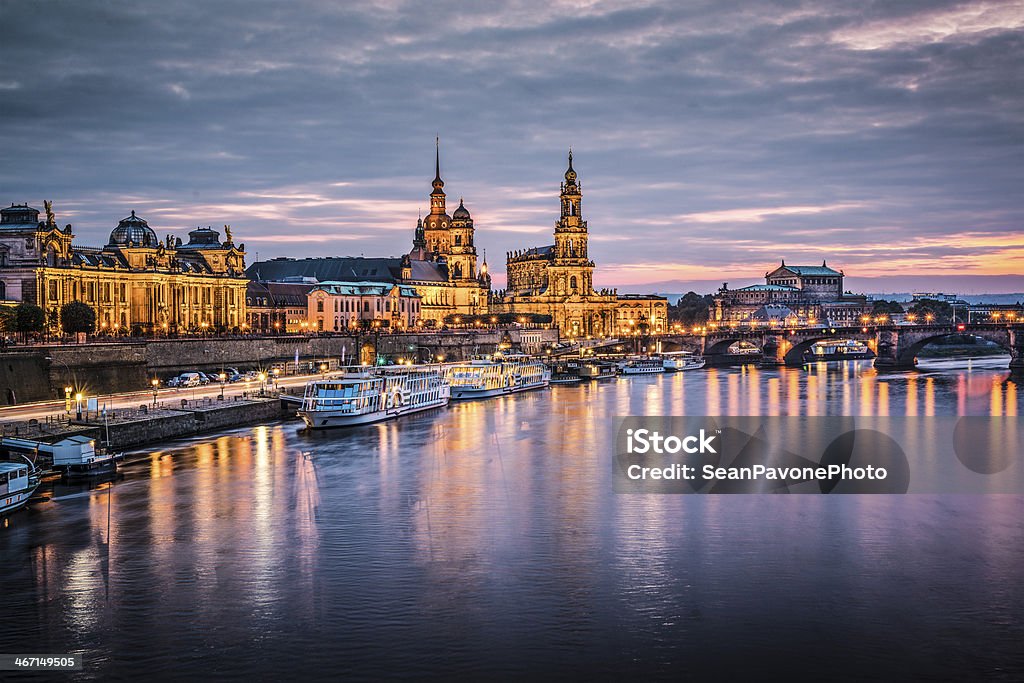 Dresden - Lizenzfrei Abenddämmerung Stock-Foto