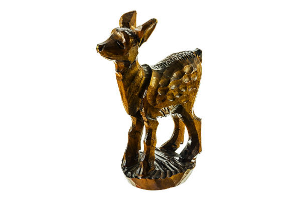 istock Wooden figure of a deer. 467150907