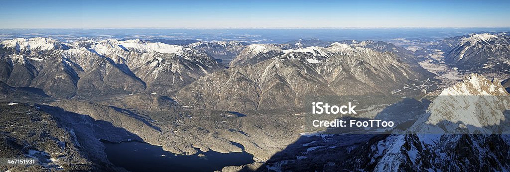 european alps european alps in winter - zugspitze Austria Stock Photo