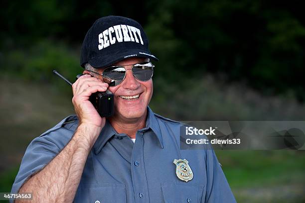 Security Guard Working Stock Photo - Download Image Now - Security Guard, Cheerful, Smiling