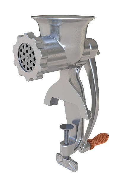 istock Manual meat grinder isolated on white background 467155812
