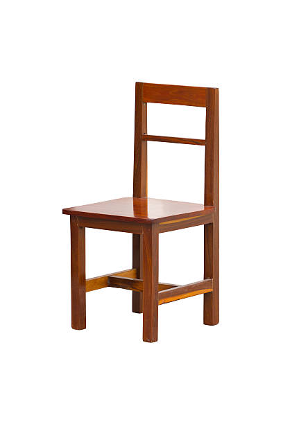 istock Wooden chair isolated on white. 467160663