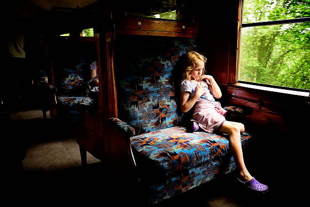 istock Girl on Vintage Train 467163250