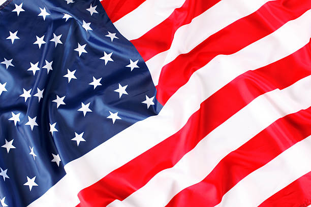 istock Close up of American flag 467165796