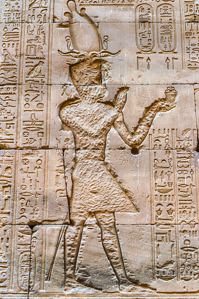 istock Ancient well preserved original Egyptian hieroglyphs 467166648