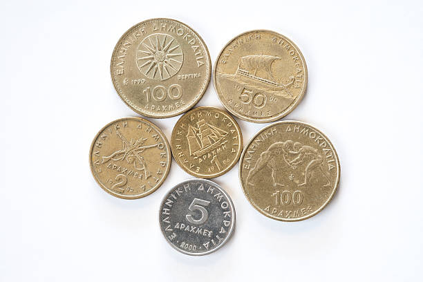 istock Assortment of Greek drachma coins. 467176026