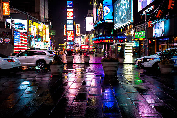 istock Late Night in rainy Times Square 467176294