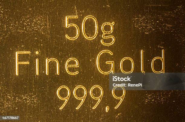 50g Fine Gold 9999 Stock Photo - Download Image Now - Currency, Gold - Metal, Gold Colored