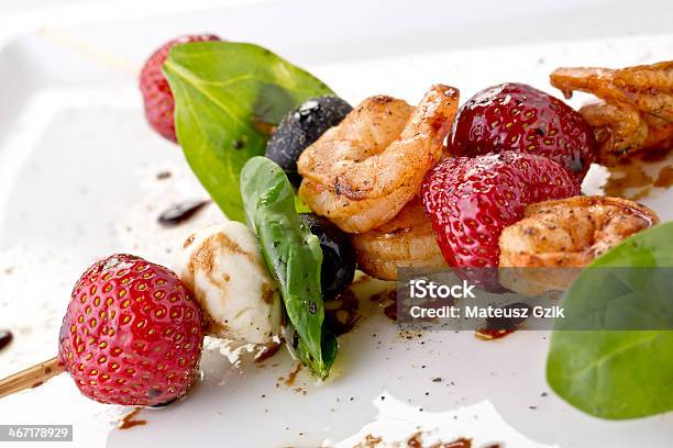 Tasty Skewers Stock Photo - Download Image Now - Appetizer, Barbecue - Meal, Basil