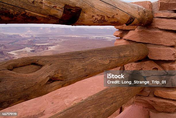 Foto de Muro Póspasseio Panorâmico Lookout Canyonlands Utah O Parque Do Deserto Do Sudoeste e mais fotos de stock de Areia