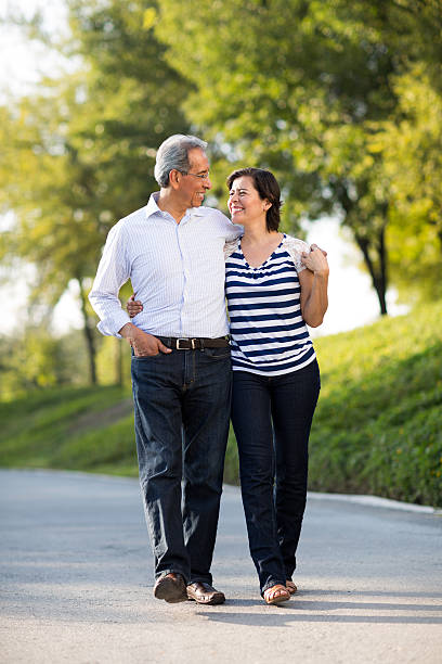 istock Happy mature couple at walk 467179326