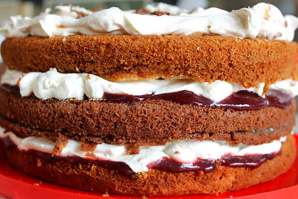 istock Homemade Fresh Layered cream sponge cake 467181050