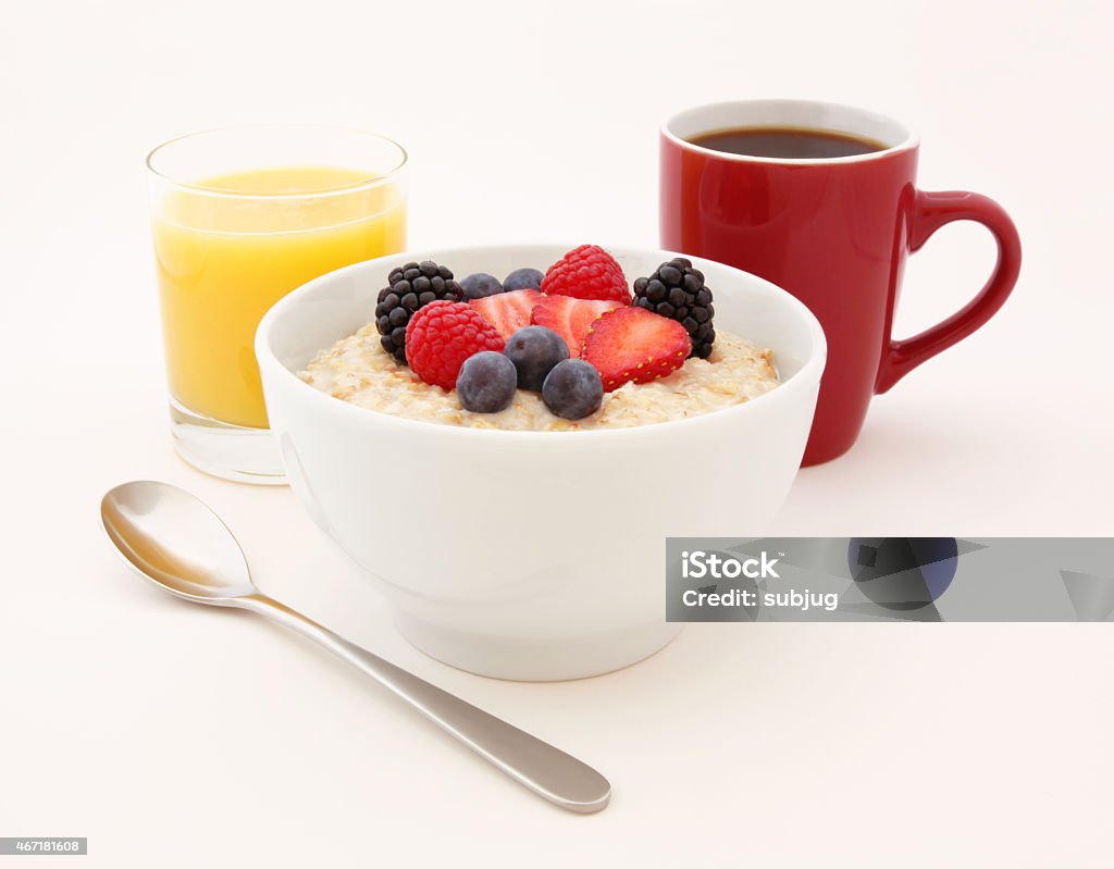 Gesundes Frühstück-Haferflocken - Lizenzfrei Schüssel Stock-Foto