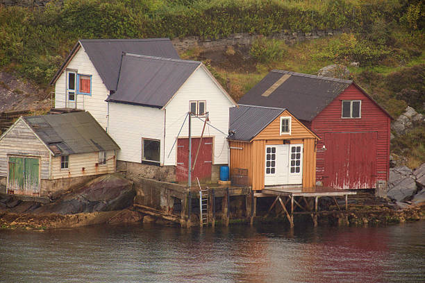 istock Colorful Boathouses Near Bergen Norway 467183421