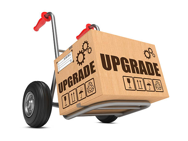 istock Upgrade - Cardboard Box on Hand Truck. 467187857