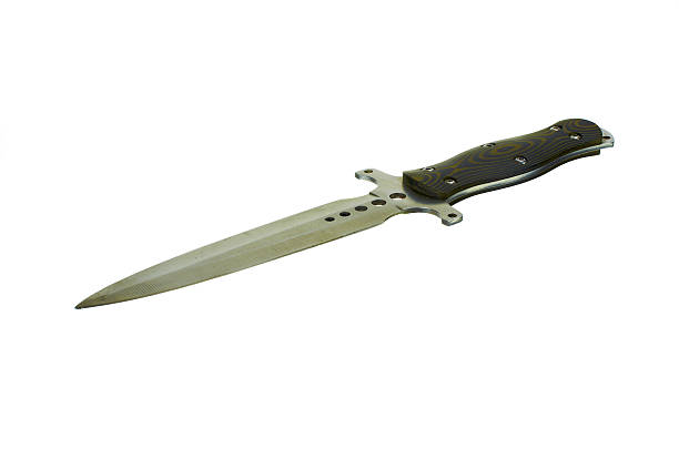 istock Stainless steel blade on a white background. 467187931