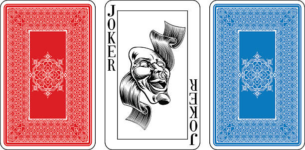 ilustrações de stock, clip art, desenhos animados e ícones de ponte tamanho coringa carta e reverter - cards rear view pattern design