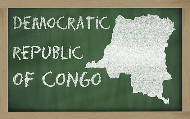istock outline map of congo on blackboard 467191974