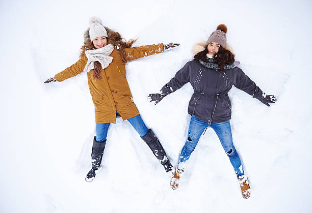 istock Angels in the snow 467192402