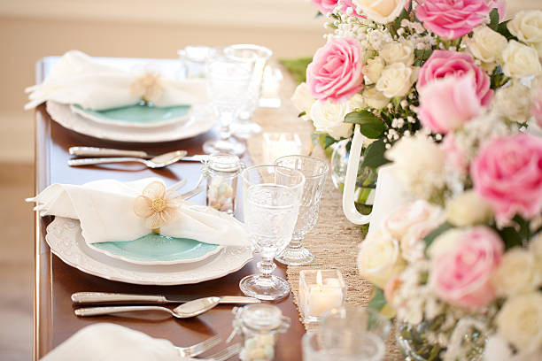 istock Wedding, Mother's day, Easter or special occasion elegant dining table 467192962