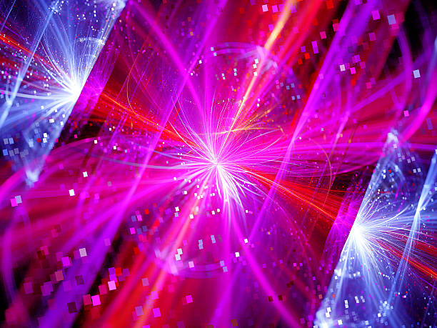 istock Colorful multidimensional energy field with particles 467193120