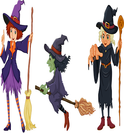 3 Witches Example Three Witches Stock Illustration - Download Image Now - Adult ...