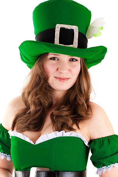 istock woman dressed as a leprechaun 467197501