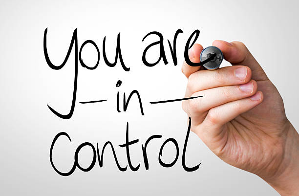 istock You are in Control written on the Wipe board 467197720