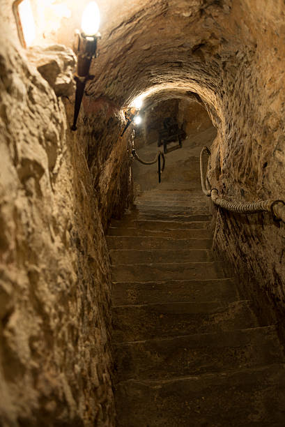 istock Entrance to underground cellar in Aranda de Ebro. Spain. 467197774