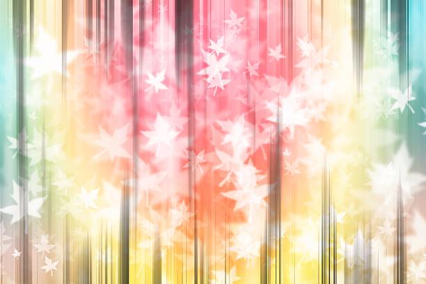 pastel soft abstract background blur vertical lines, with maple pastel soft abstract background blur vertical lines, with maple leaf cutain stock illustrations