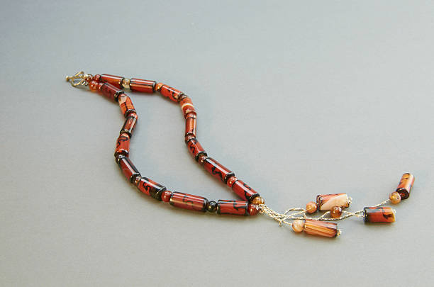istock Woman's necklace of precious stones. 467202687