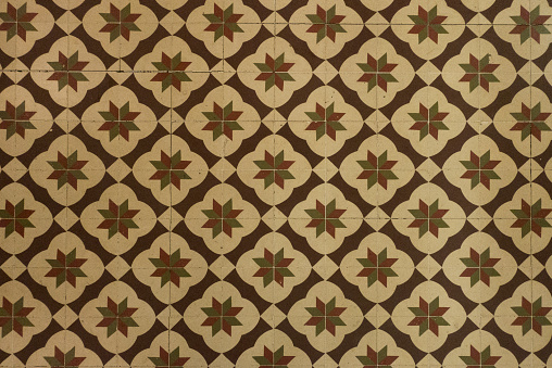 retro tiled floor